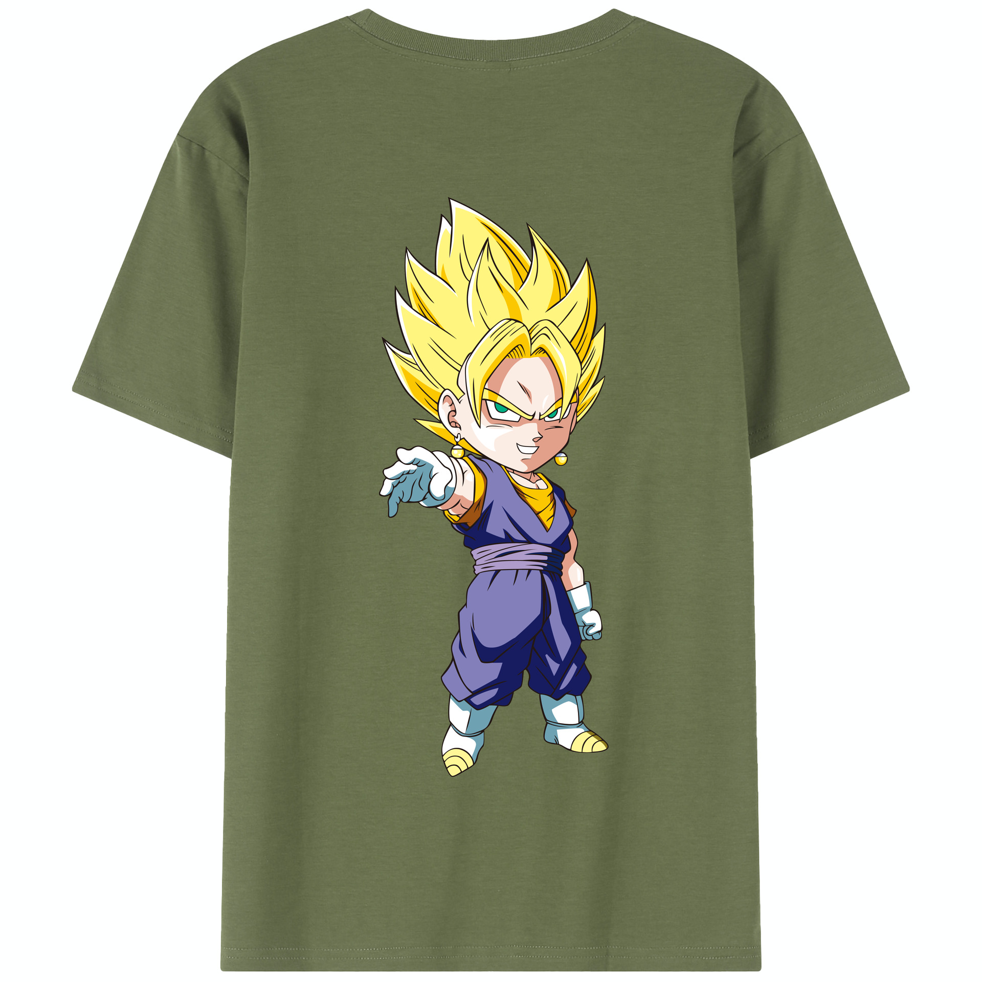 （画像用） ドラゴンボール ベジット DRAGON BALL Vegetto 綿100％半袖Tシャツ（背面プリント）